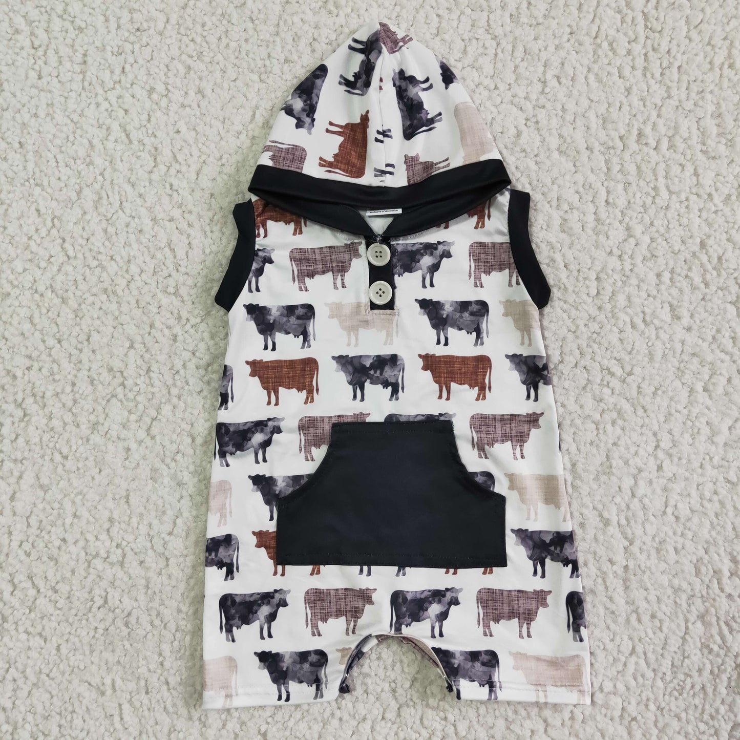farm summer boys romper