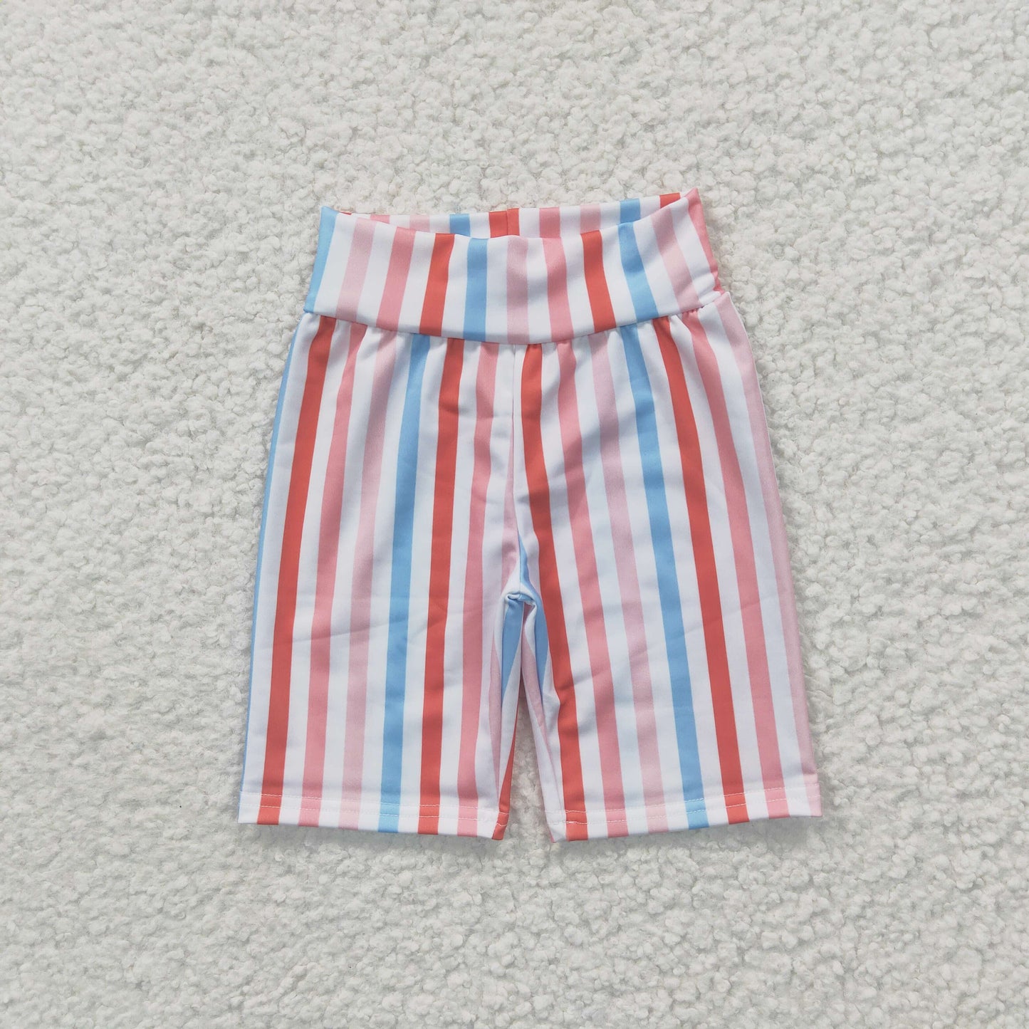 SS0030 Girls Color Striped Cycling Pants