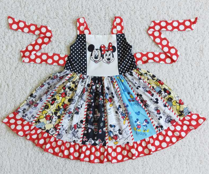 cartoon girl twirl dress