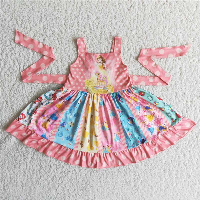 A9-14 summer girls twirl dress