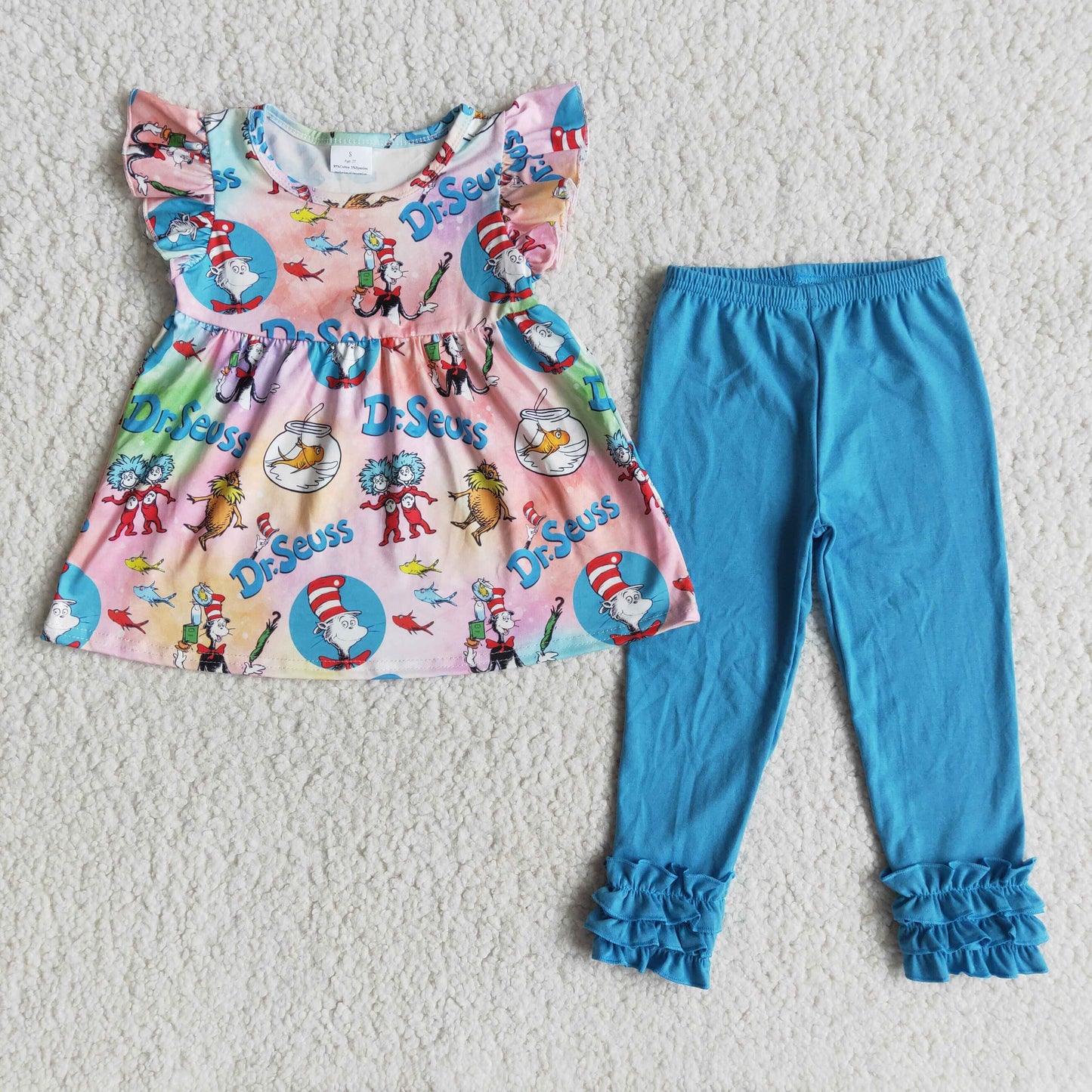 NEW DR Seuss blue color icing pants outfits