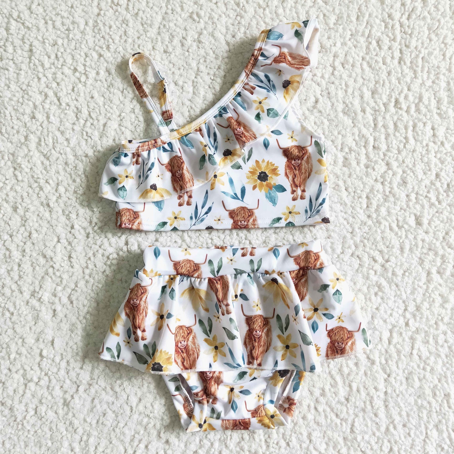 cow flower swim outfits