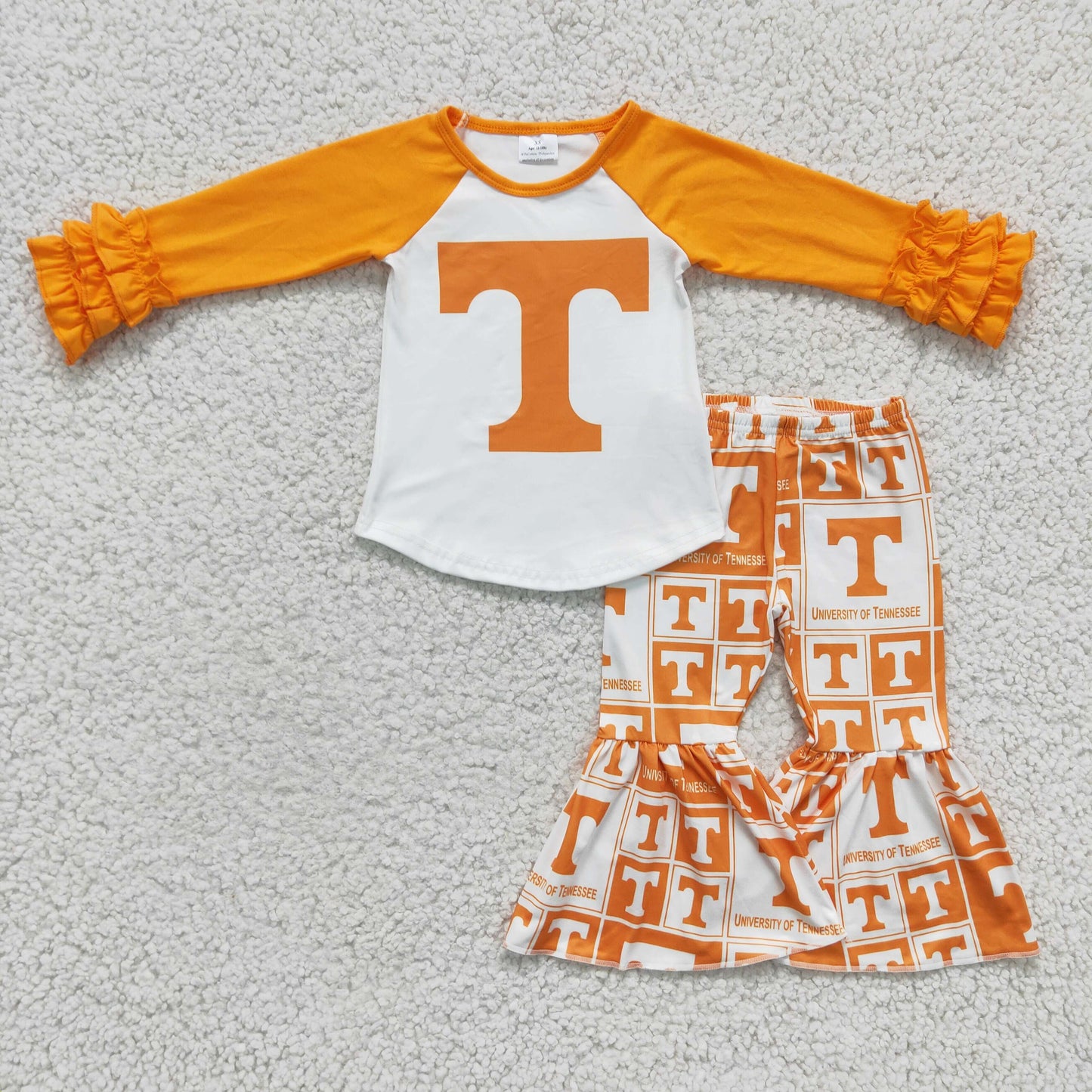 6 B3-36 Kids Clothing Girls Long Sleeve Top And Long Pants Letter Print