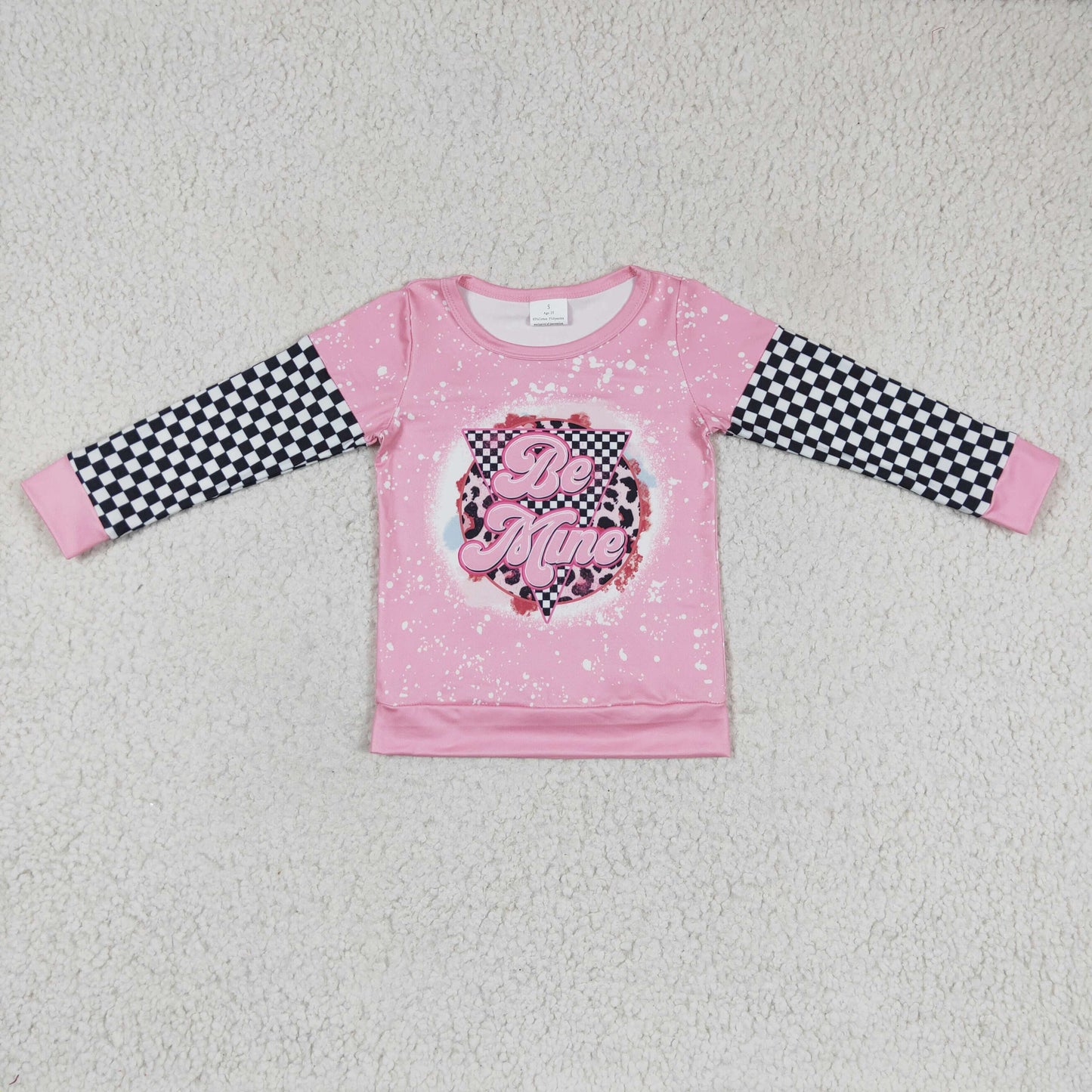 GT0086 girls shirt long sleeve top letter print clothing milk silk