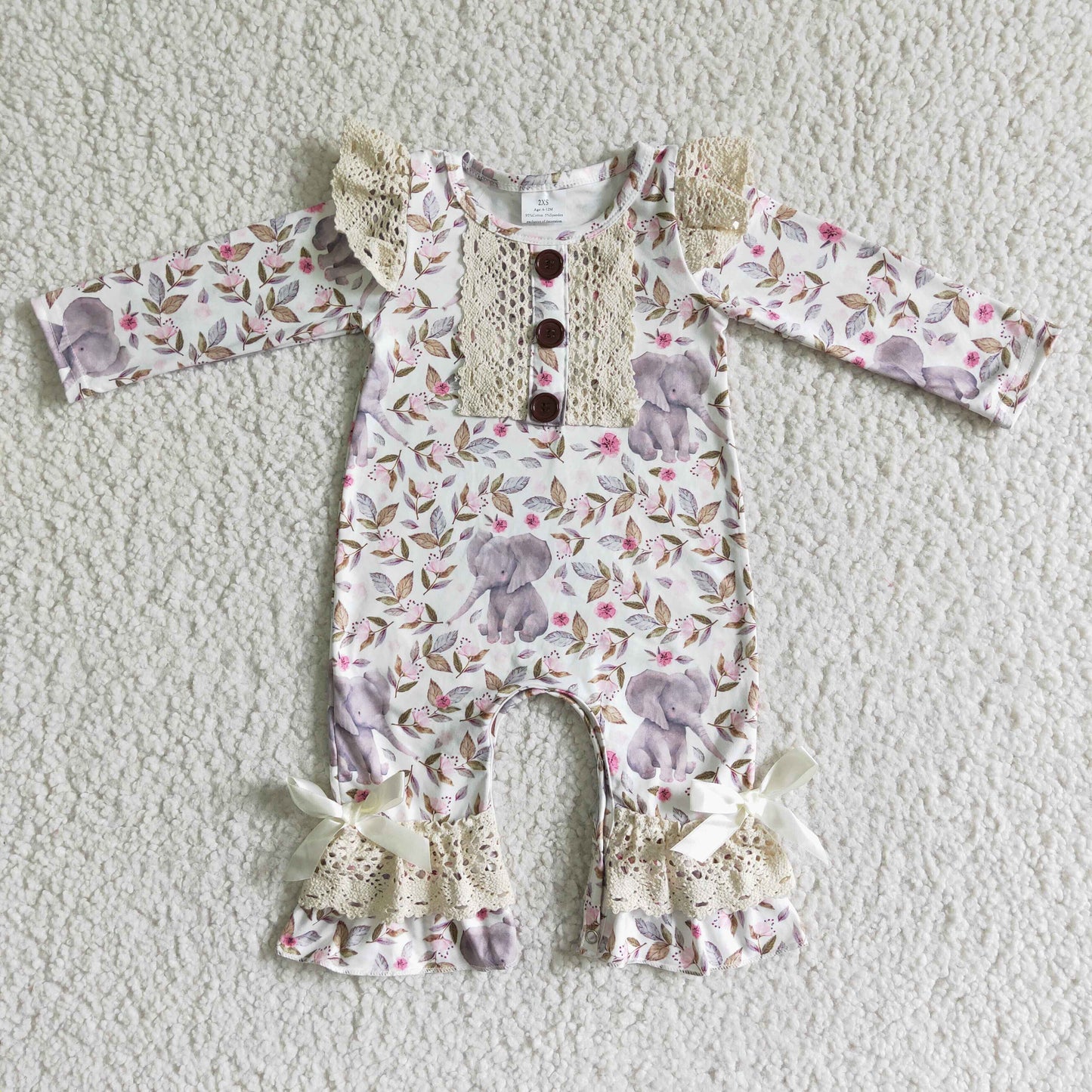 RTS NO MOQ(In Stock ) Elephant romper