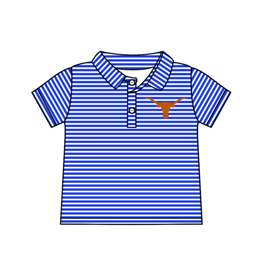 custom moq 3 eta 6-8weeks baby boy clothes team purple striped short sleeve top-25.4.29