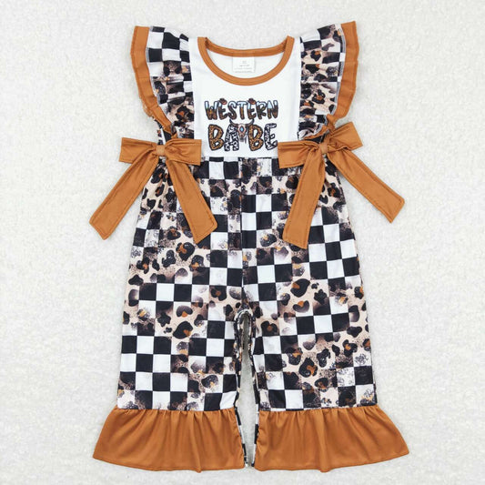 SR0185 Girls WESTERN BABE flying sleeve jumpsuit