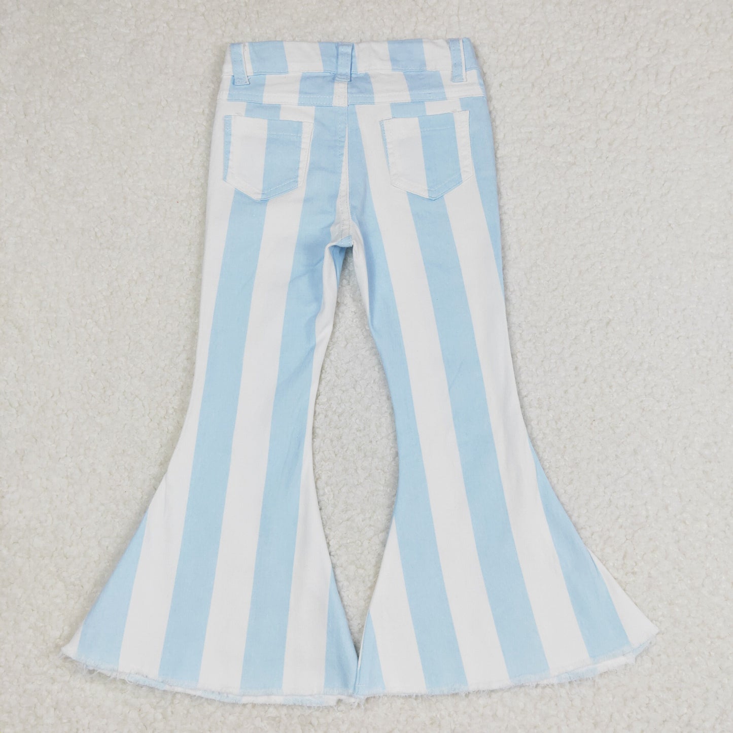 rts no moq P0469 Blue and white striped denim trousers