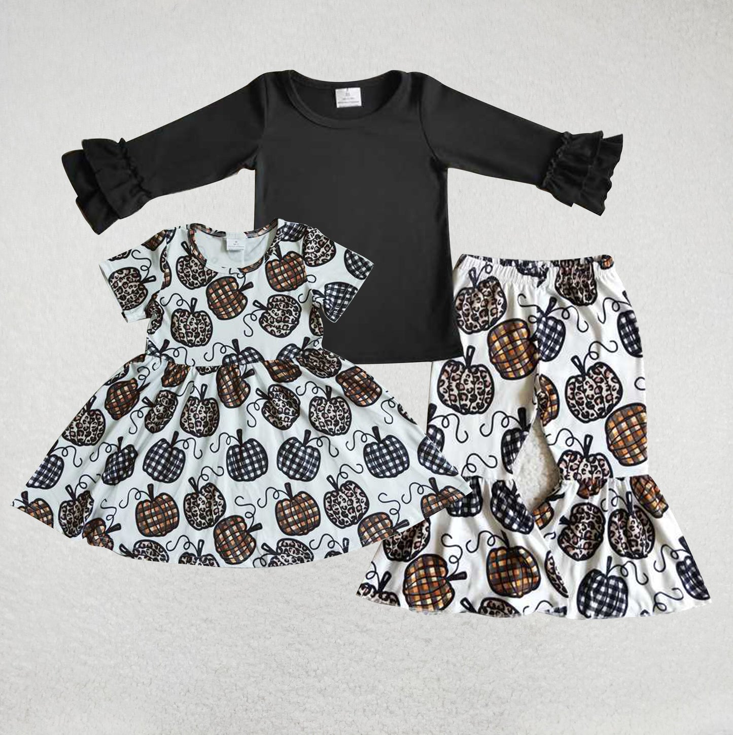 RTSPumpkin Halloween Black Pumpkin Matching Set