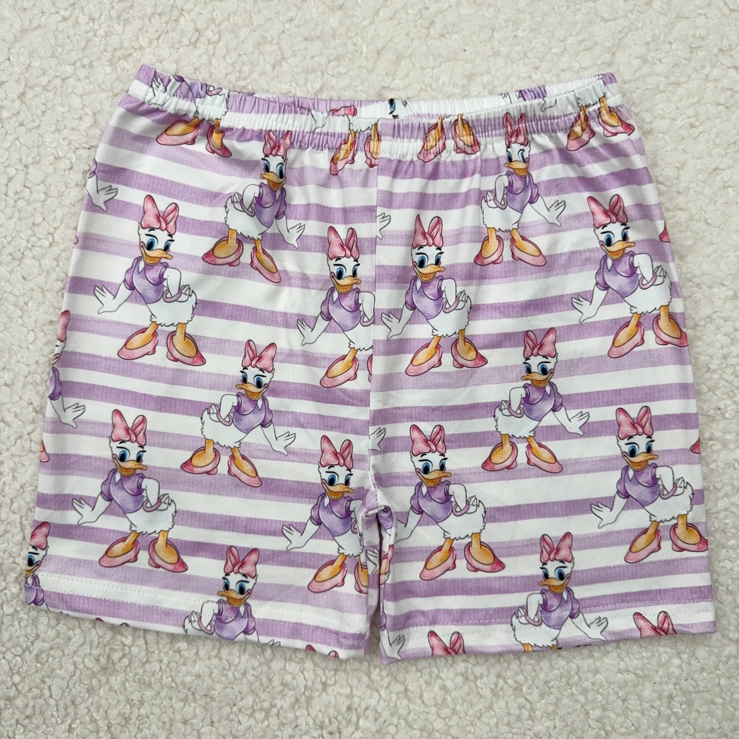 RTS SALES NO MOQ白色小花粉色短裤White floral pink shorts