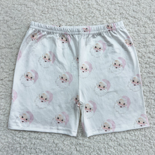 RTS SALES NO MOQWhite Pink Hat Santa Shorts