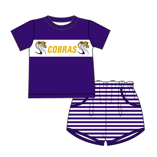 custom moq 3 eta 6-7weeks baby boys clothes team short Sleeves Shorts Set