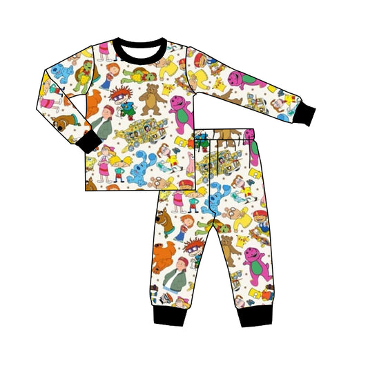 Deadline September 17 custom no moq eta 6-8weeks Mixed cartoon character long sleeve suit