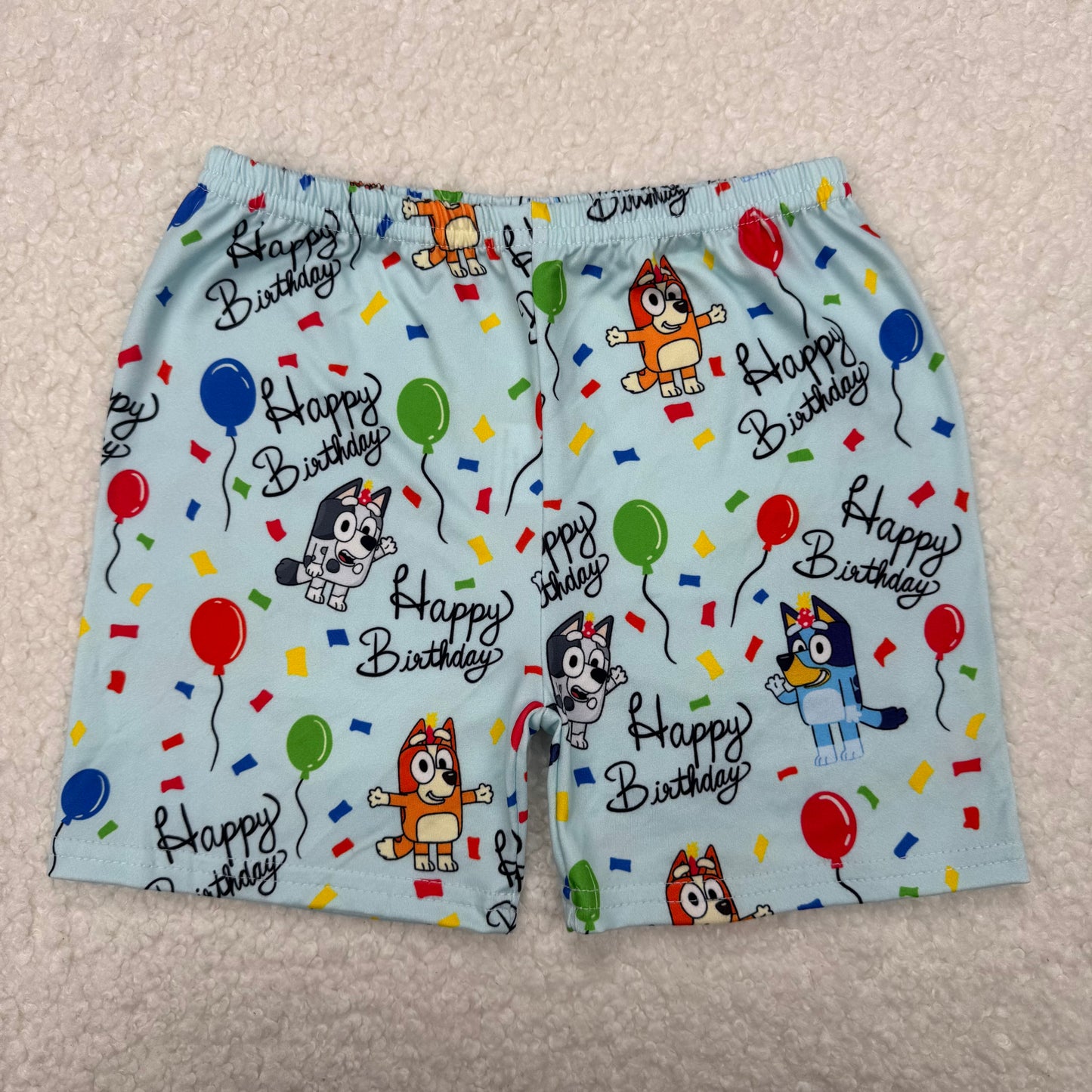 RTS SALES NO MOQ Blue Puppy Shorts