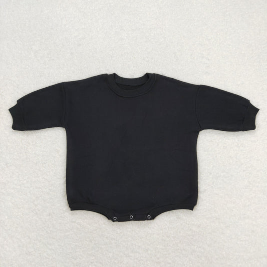LR0935 Velvet black sweatshirt long sleeve jumpsuit