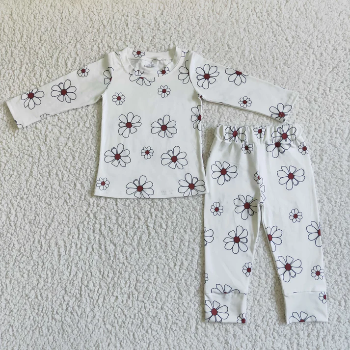 RTS NO MOQ Sibling Baby Kids Fall Shirt Pants Pajamas