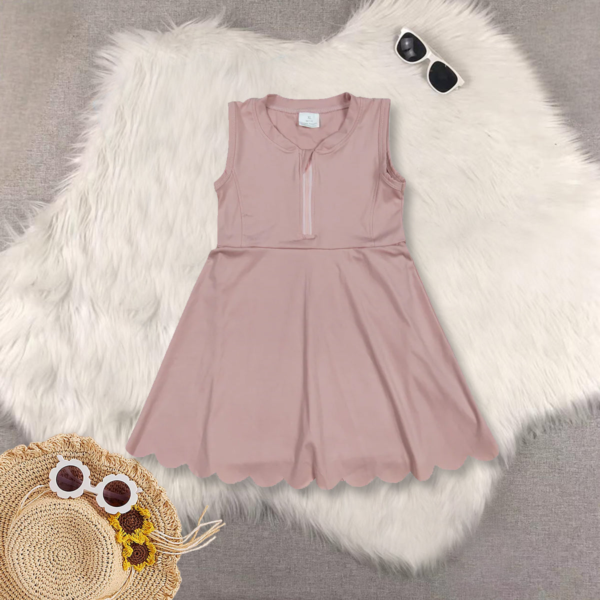 RTS NO MOQ baby girl clothes yoga suspender skirt sets