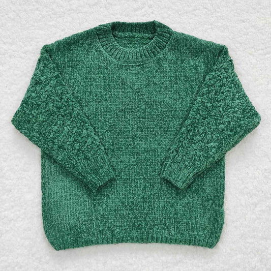 GT0217 dark green sweater