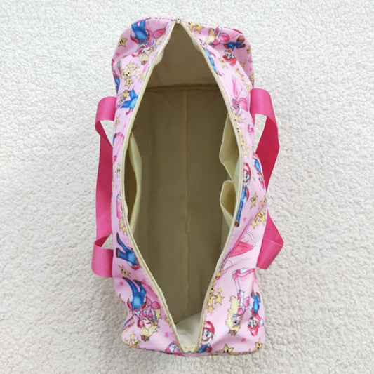 BA0130 Cartoon Mario Star Pink Gym Bag