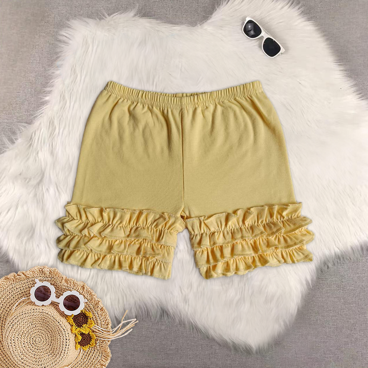 RTS NO MOQ baby girl clothes summer lace shorts