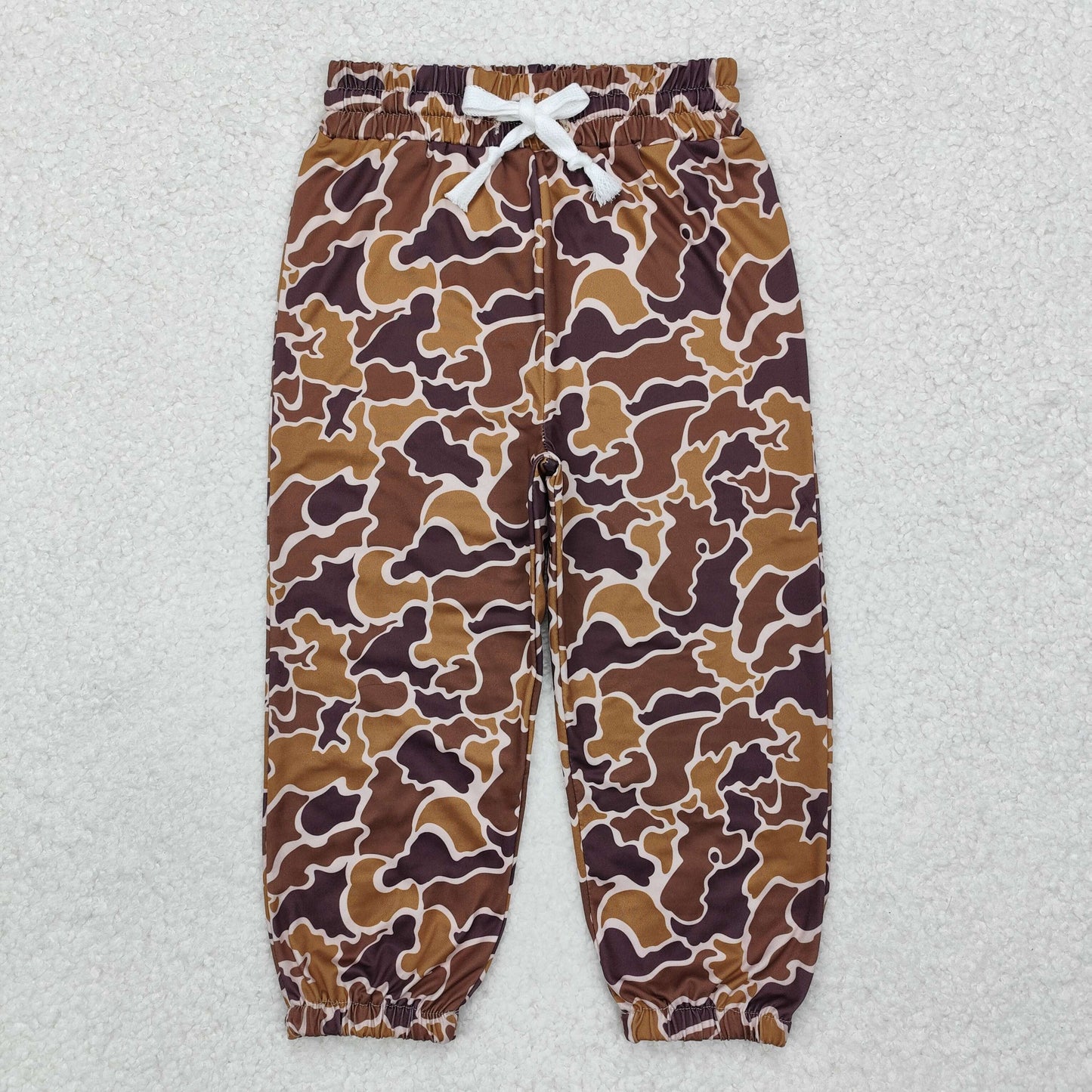 RTS NO MOQ ETA 5/7days arrived P0669 Yellow-brown camouflage drawstring trousers