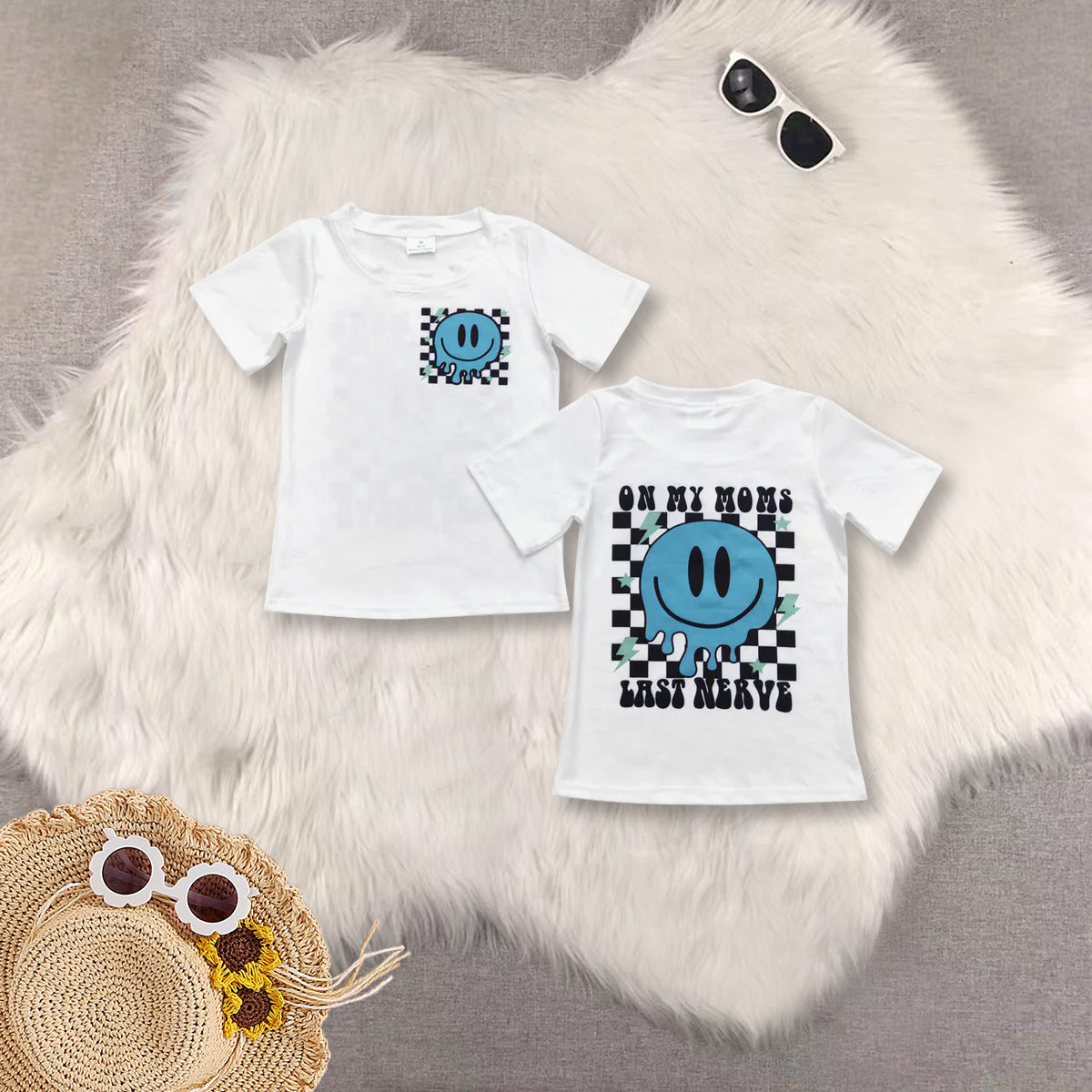 RTS NO MOQ Sibling baby boys clothes Short Sleeve Suit  & Top and shorts