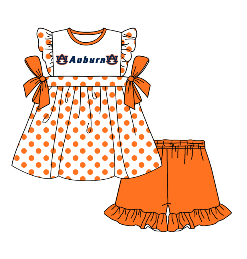 custom moq 3 eta 6-8weeks summer teams baby girls clothes sets dress romper