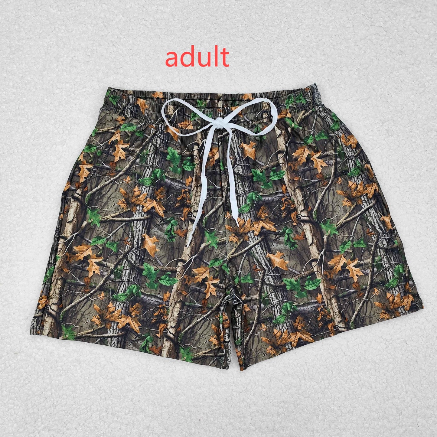 RTS NO MOQ ETA 5/7days arrived Adult male brown and green camouflage swim trunks