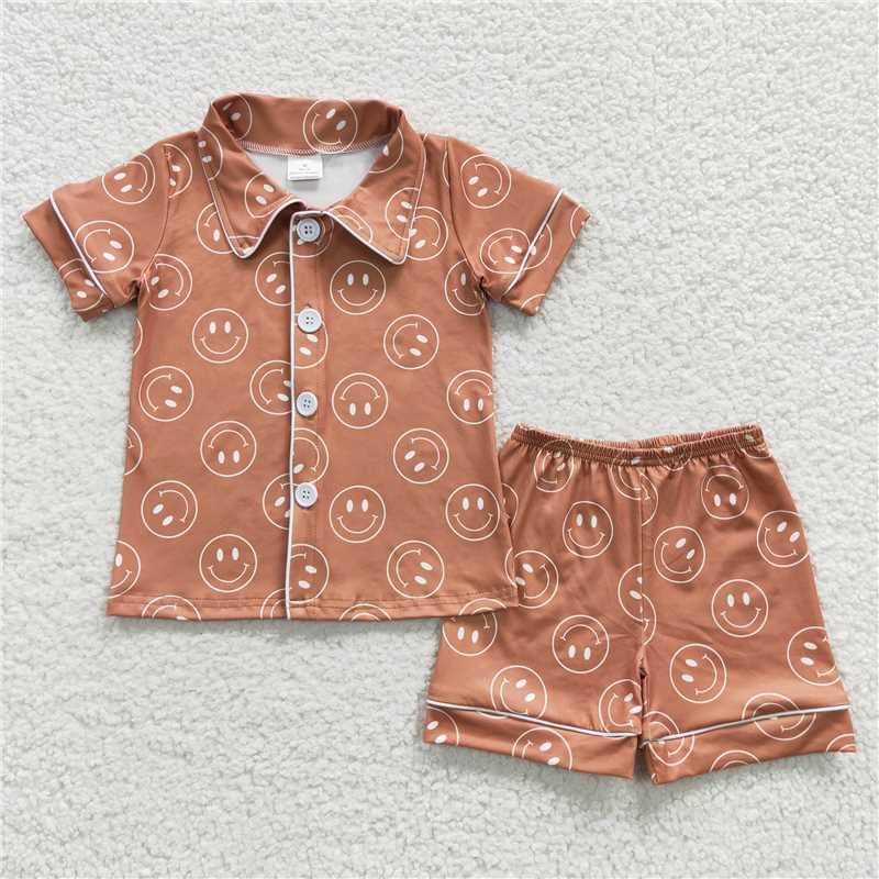 RTS NO MOQ Baby boy clothes Short Sleeve shorts Suit