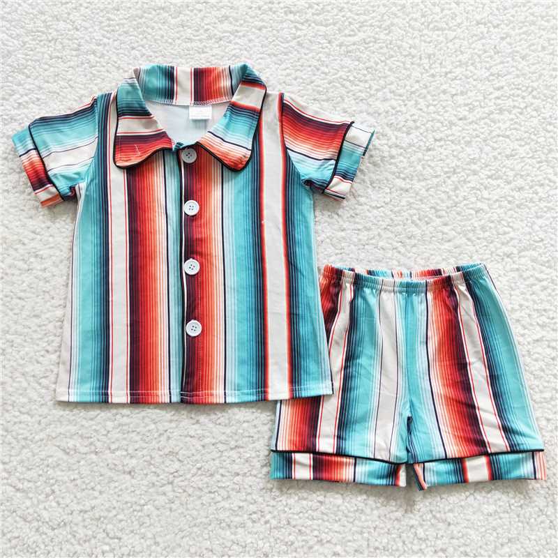 RTS NO MOQ Baby boy clothes Short Sleeve shorts Suit