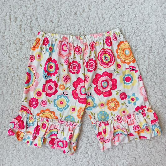 G2-4//. Red flower shorts