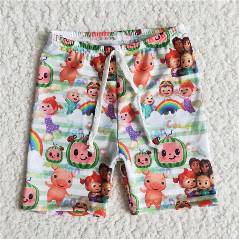 RTS NO MOQ ETA 5/7days Arrived E9-18 cocomelon boys swimming trunks