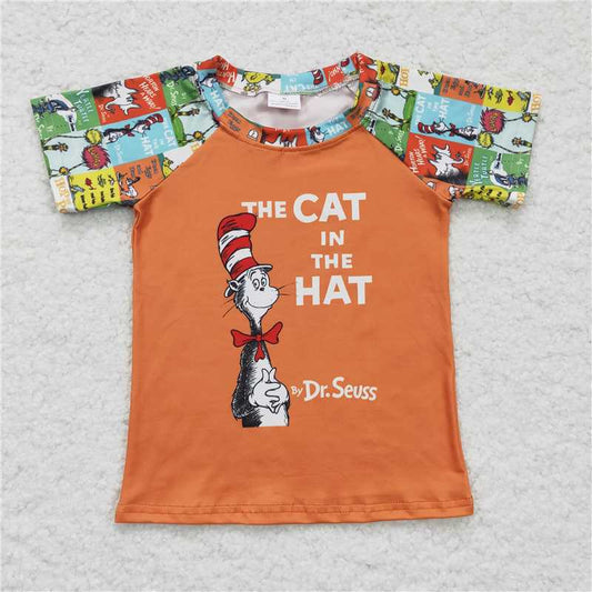 A2-11 dr seuss patchwork boys short sleeve top