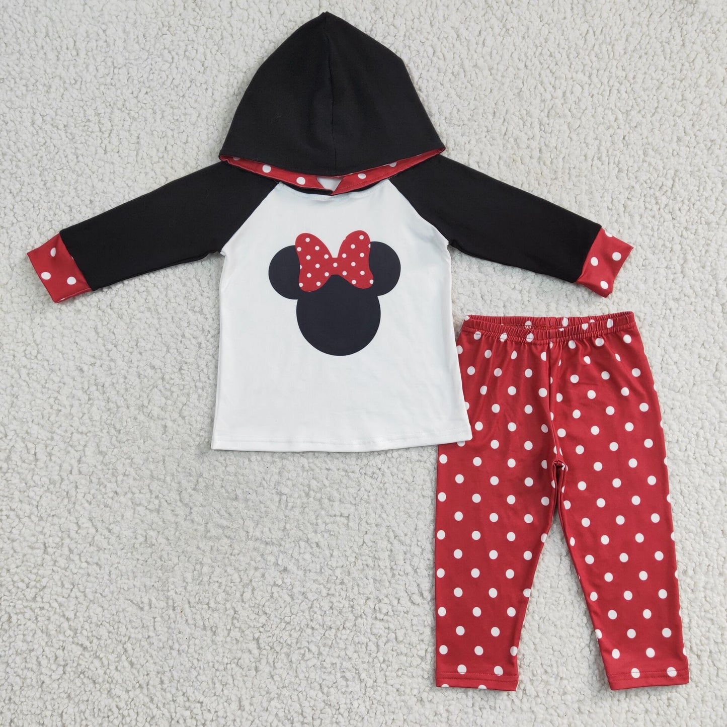 RTS NO MOQ American cartoon mouse pattern hooded suit