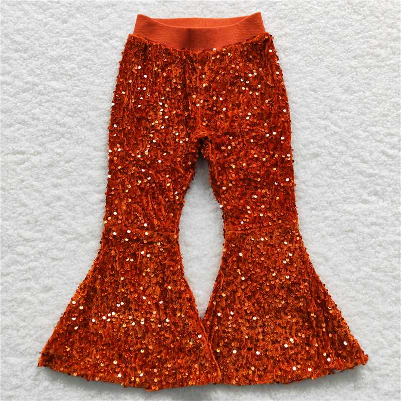 RTS NO MOQ Sibling baby girl clothes SEAUIN All Colors Sequined Gari Safety Pants add  lining