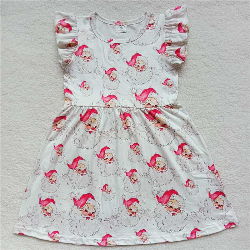 Santa Claus white flying sleeve dress 圣诞老人白色飞袖裙