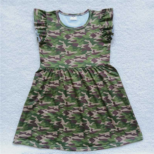Camouflage flying sleeve dress 迷彩飞袖裙