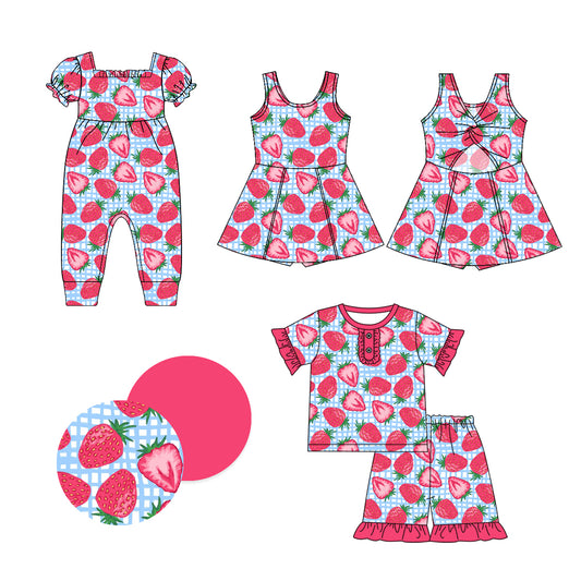 1.4 custom each style moq 5eta 4-6week Sibling Sistes baby girl short sleeve shorts sets and dress and rompers match family design