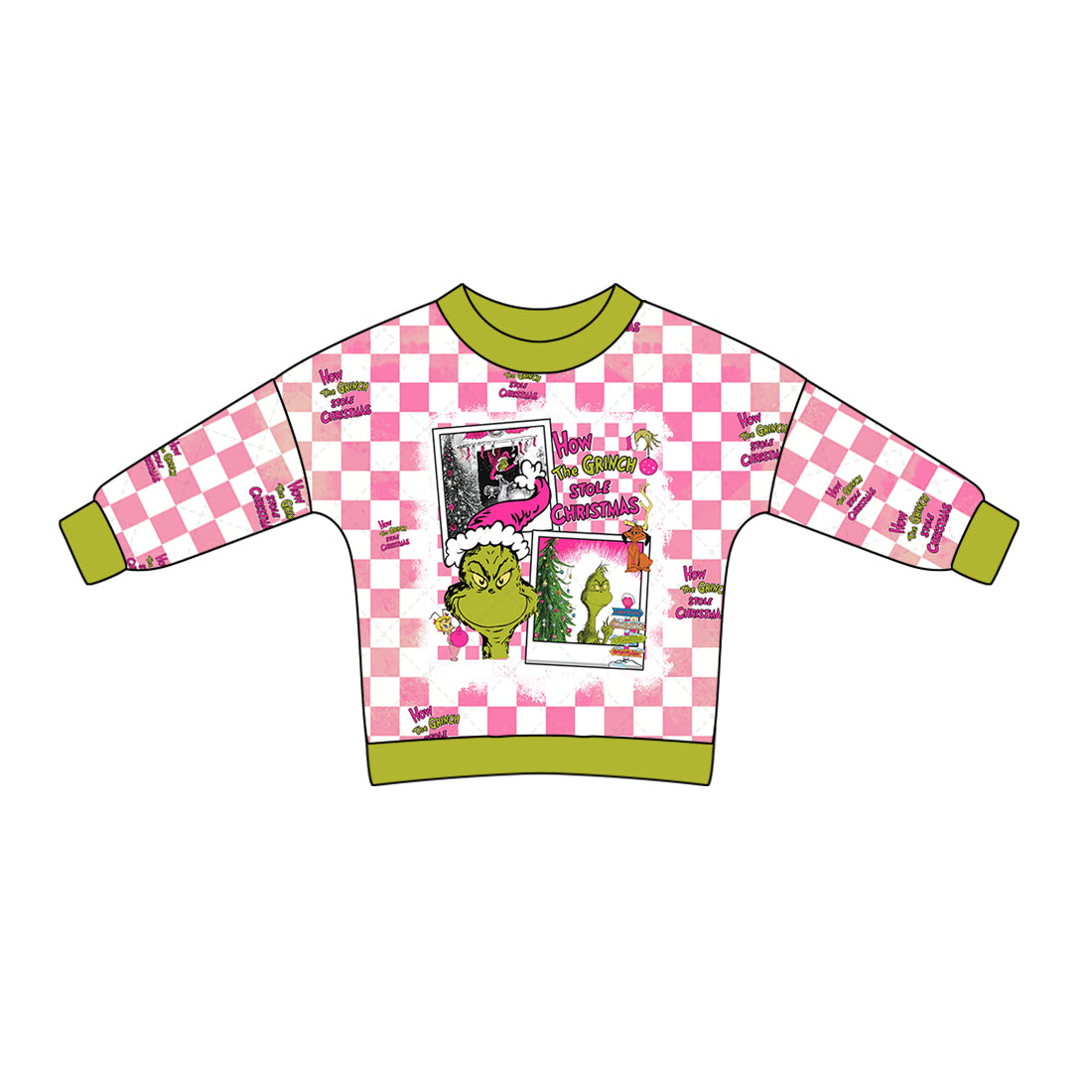 8.12 custom each style moq 5 eta 4-6week Sibling Sister baby girls clothes Christmas pink long sleeve top and long sleeve romper match family design