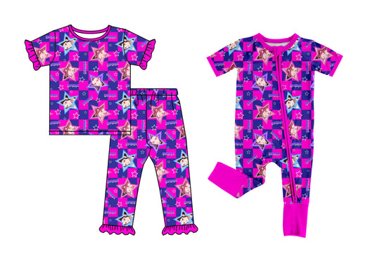 25.11.24 custom each style moq 5 eta 6-8week Sibling Sisters cartoon baby girl clothes short sleeve pants sets and romper match family design