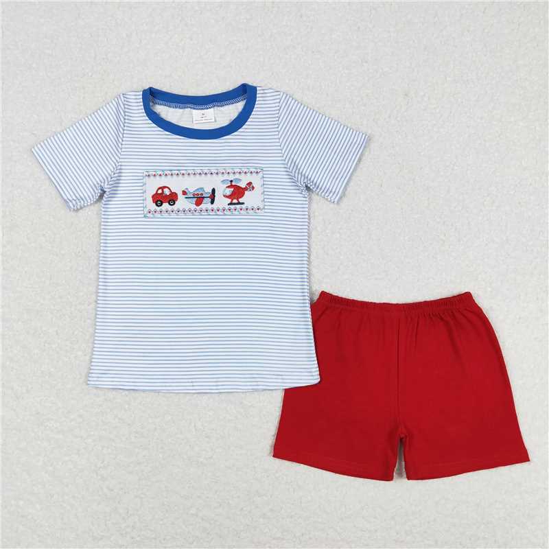 Baby Boys Shirt Shorts Summer Brother Rompers Outfits Clothes Sets