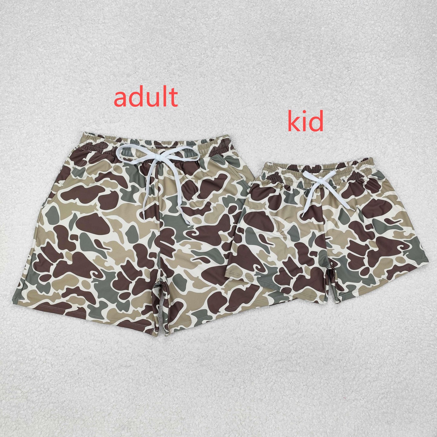 RTS NO MOQ Baby Boys Camouflage Swim Trunks Swimsuits