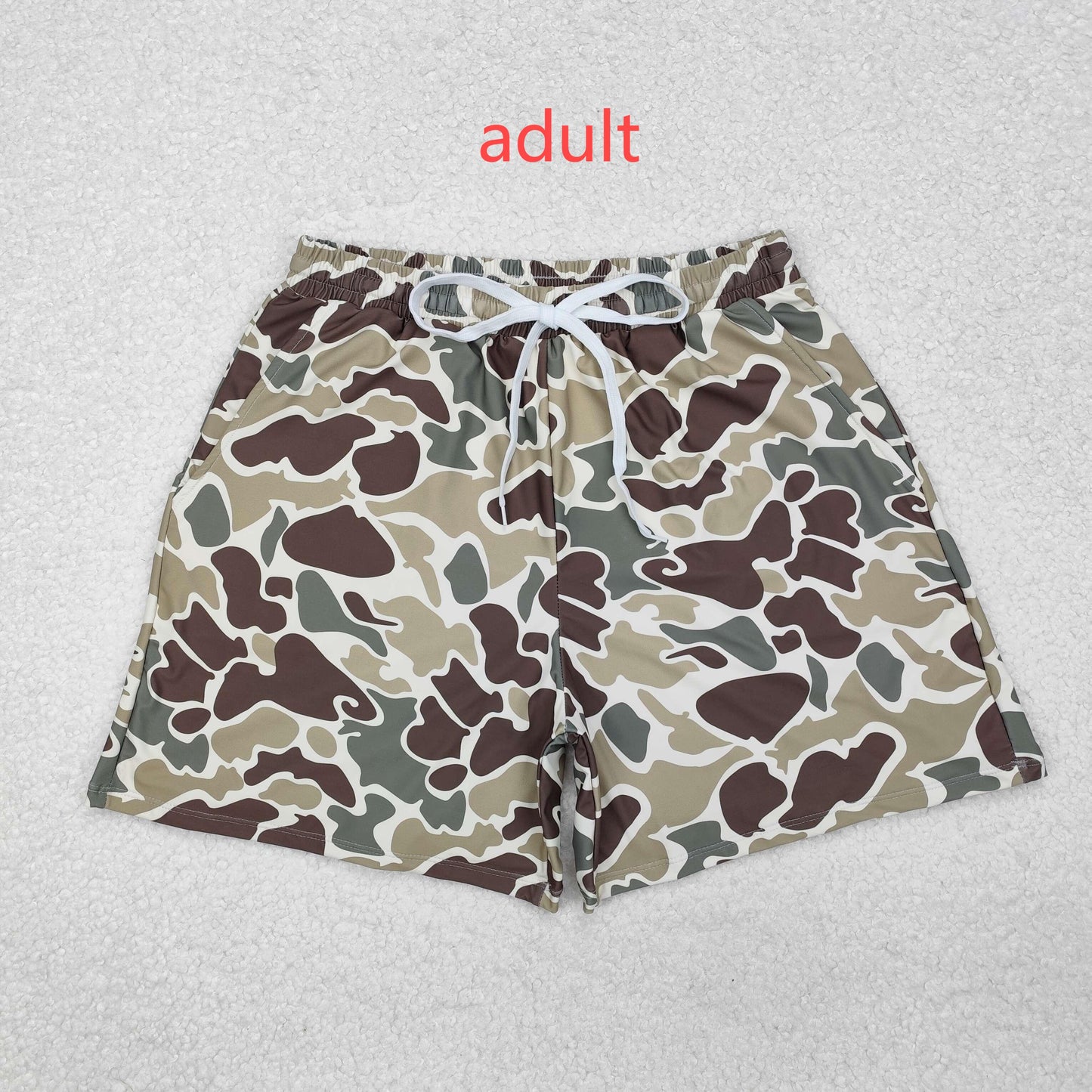 RTS NO MOQ Daddy and Me Baby Boys Camouflage Trunks Bottoms Swimsuits