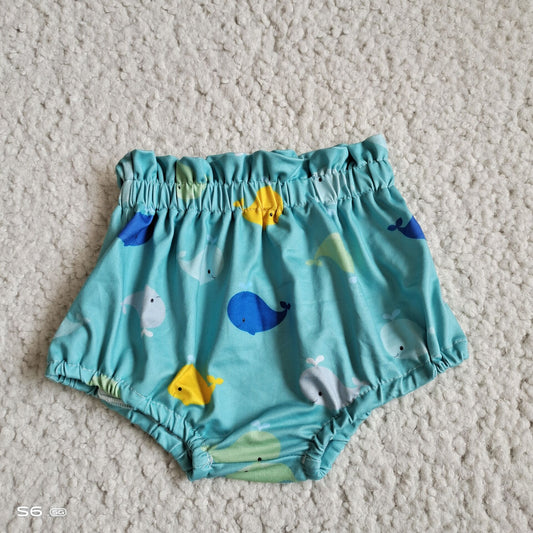 G5-12-4*..' Colorful whale green thong