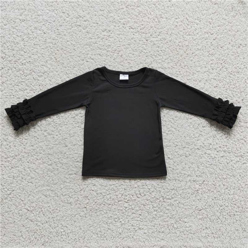 6 A16-4 Black long-sleeved top RTS NO MOQ