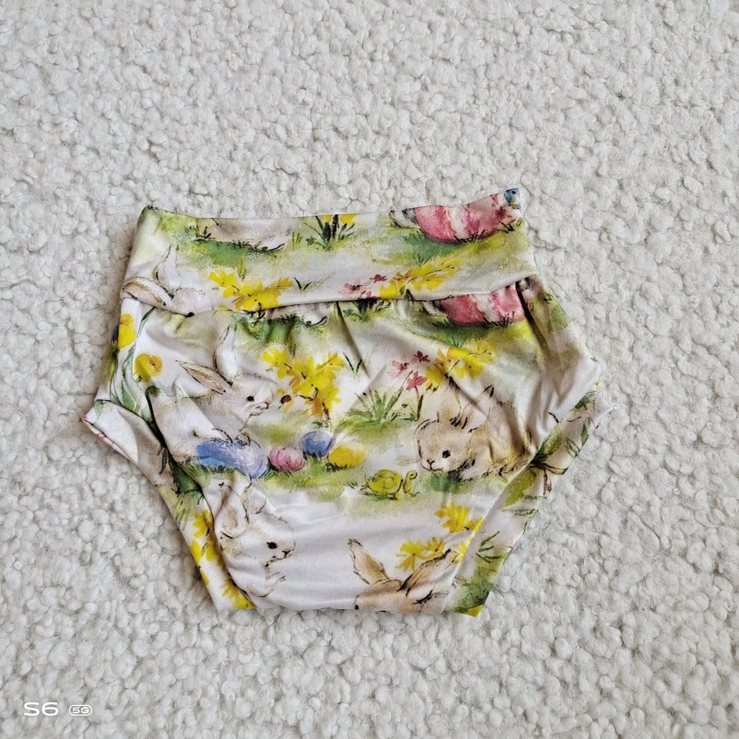 2-4-3*';. Bunny yellow flower thong