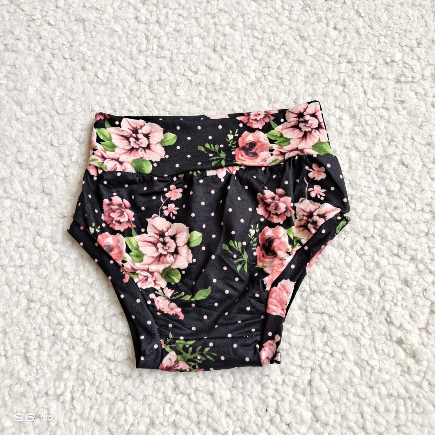 G2-8-1*- Lotus pink polka dot thong