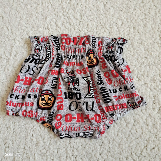 G4-16-1* Gray thong with red and black letters