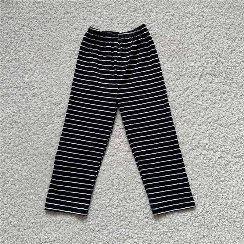 RTS SALES NO MOQ G5-4-6;. Black trousers with white stripes