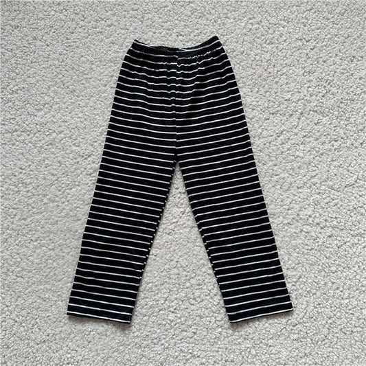 RTS SALES NO MOQ G5-4-6;. Black trousers with white stripes